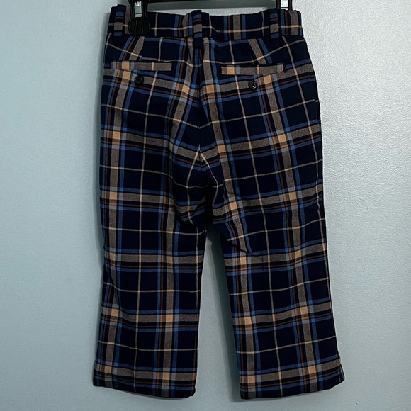Janie and Jack Boys 18-24 Mo Navy Tartan Plaid Dress Pants - Picture 2 of 9